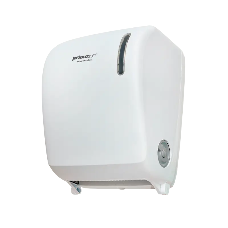 20 – Rollenhandtuchspender mit automatischer Schnitterkennung, max. Ø 20 cm, weißer ABS-Kunststoff